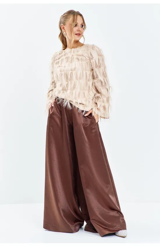 Костюм Euromoda 663 бежево-коричневый