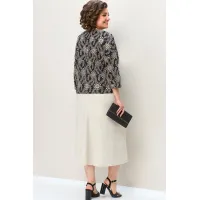 Костюм VOLNA 1344 бежево-черный