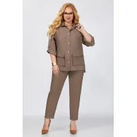 Костюм ALGRANDA 4050-2 Шоколад,бежевый