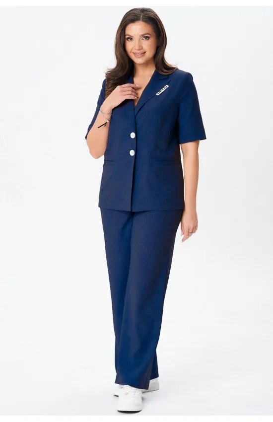 Костюм Vilena fashion 1076 синий меланж