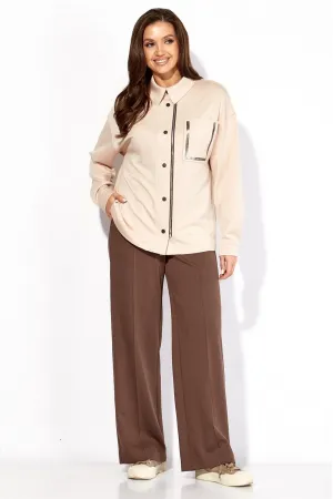 Костюм ТАиЕР 1419 бежевый, коричневый
