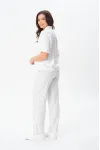 Костюм Vilena fashion 1079 белый+белый/полоска