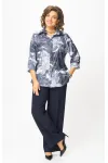 Костюм БелЭльСтиль 877-326/601-288 синий принт+синий
