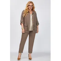 Костюм ALGRANDA 4050-2 Шоколад,бежевый