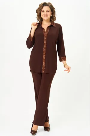 Костюм Svetlana Style 3017 темный шоколад
