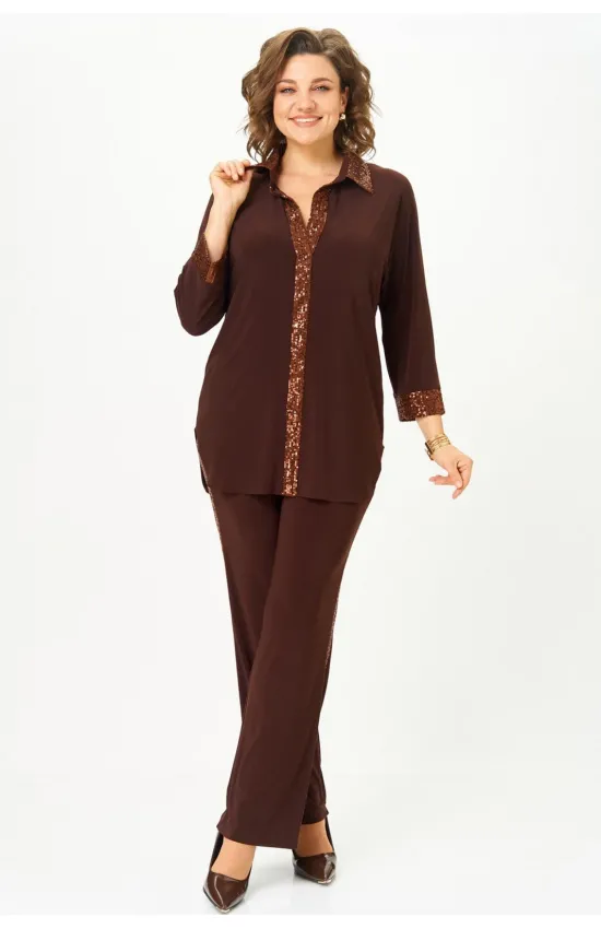 Костюм Svetlana Style 3017 темный шоколад