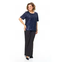 Костюм VI ORO 1225 черный-синий