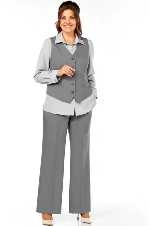 Костюм Ольга Стиль С946 серый