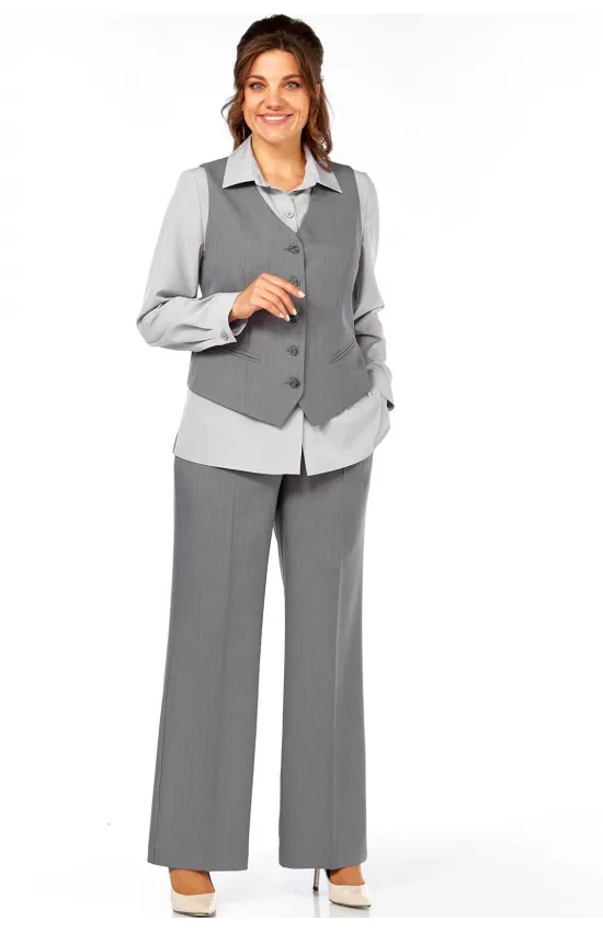 Костюм Ольга Стиль С946 серый