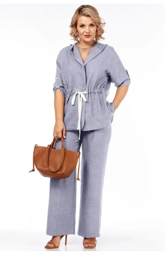 Костюм Vilena fashion 1077 серый