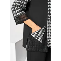 Костюм Асолия 1509 чёрно-серый Костюм Асолия 1509 чёрно-серый