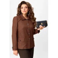 Костюм FITA 3131 Венциана терракот + коричневый