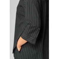 Костюм Орхидея Люкс 1468 Темно-серый/Полоска