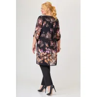 Костюм Svetlana Style синий+красный+цветы