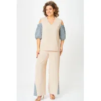 Костюм VIA-Mod 654 бежевый Костюм VIA-Mod 654 бежевый