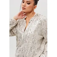 Костюм MisLana 1283/1 серебро/шоколад