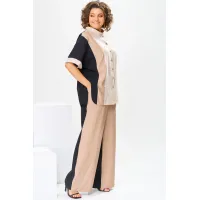 Костюм Romanovich 2-2799 бежевый/чёрный
