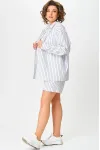 Костюм Svetlana Style 2106 белый полоска