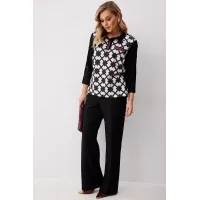 Костюм KALORIS 2251 черный+белый Костюм KALORIS 2251 черный+белый