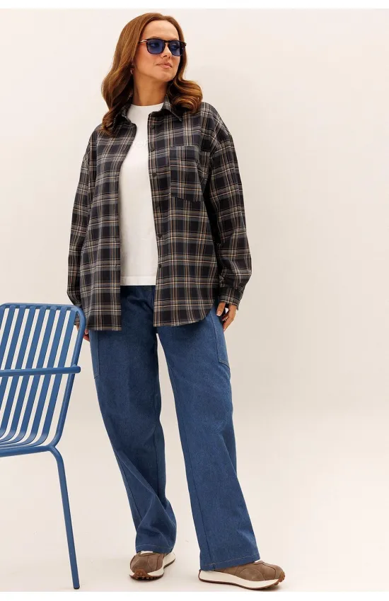 Костюм Лиона-Стиль 955 клетка+синий