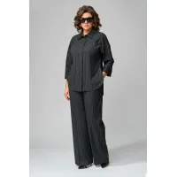 Костюм Орхидея Люкс 1468 Темно-серый/Полоска Костюм Орхидея Люкс 1468 Темно-серый/Полоска