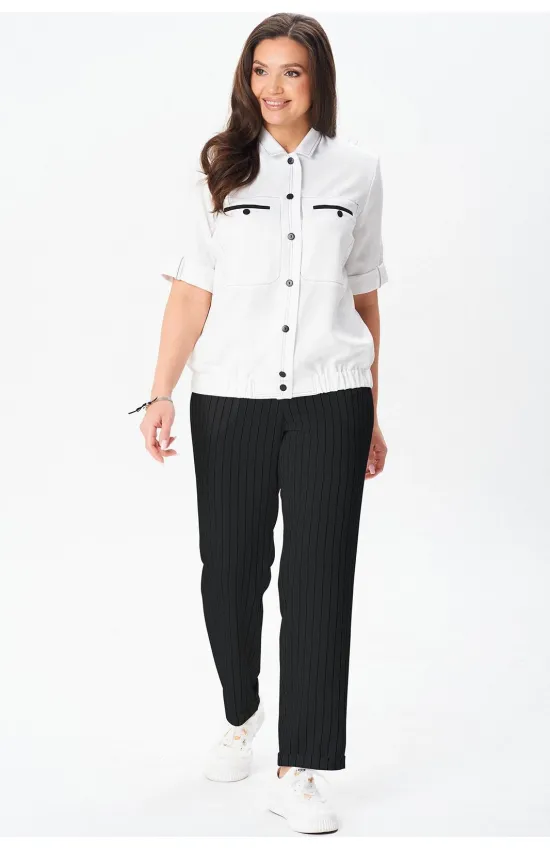Костюм Vilena fashion 1079 белый+черный