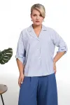 Костюм Alani 2347 синий+голубая полоска