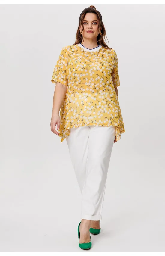 Костюм Michel Chic 1415 горчичный+белый