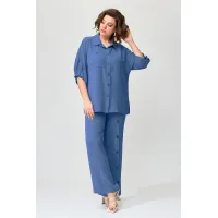 Костюм Орхидея Люкс 1417-1 Васильковый