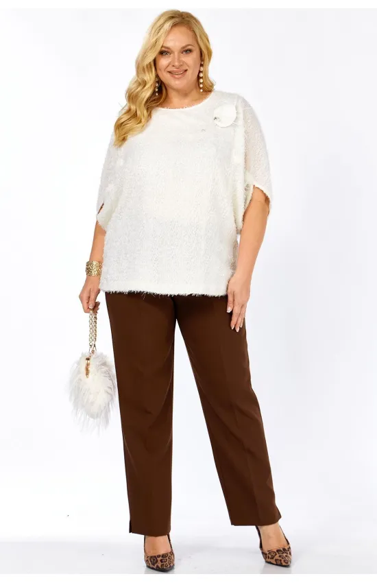 Костюм Элль-стиль 2423 молоко, корица