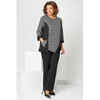 Костюм Асолия 1509 чёрно-серый Костюм Асолия 1509 чёрно-серый