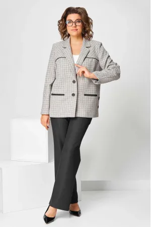 Костюм Асолия 1510 серо-черный