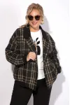 Костюм Лилиана клетка графит+капучино