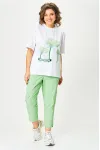 Костюм Michel Chic 1414 бело-салатовый