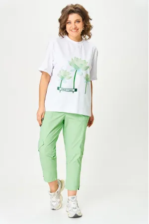 Костюм Michel Chic 1414 бело-салатовый