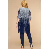 Костюм Svetlana Style 1394 синий в цветы