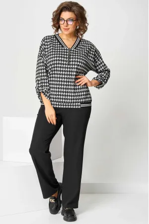 Костюм Асолия 1511 чёрно-серый