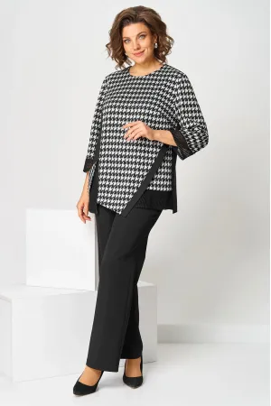 Костюм Асолия 1509 чёрно-серый