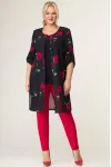 Костюм Svetlana Style черный+цветы