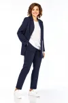 Костюм Ольга Стиль С958 темно-синий/ полоска Костюм Ольга Стиль С958 темно-синий/ полоска
