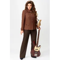 Костюм FITA 3131 Венциана терракот + коричневый