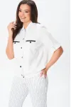 Костюм Vilena fashion 1079 белый+белый/полоска