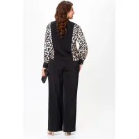 Костюм Lady Style Classic 2904 Черный с бежевым