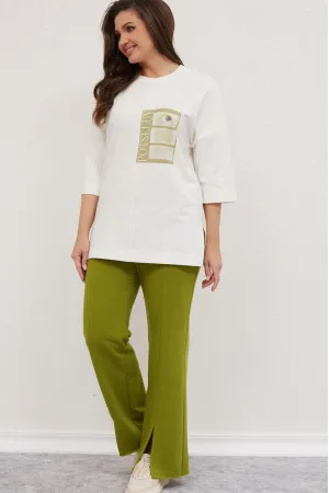 Костюм MisLana белый+лиловый