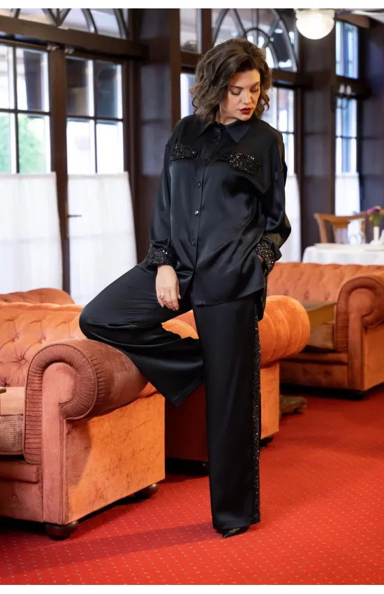 Костюм VI ORO 1235 черный