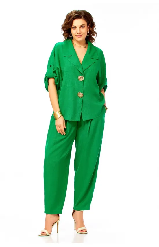 Костюм Ольга Стиль С1013 зеленый