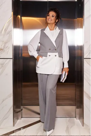 Костюм Beautiful & Free 6374 молочно-серый