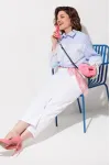 Костюм Anastasia MAK 1352 голубой+полоска Костюм Anastasia MAK 1352 голубой+полоска