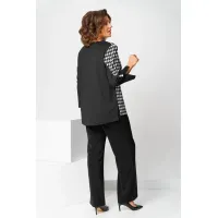 Костюм Асолия 1508 чёрно-серый Костюм Асолия 1508 чёрно-серый