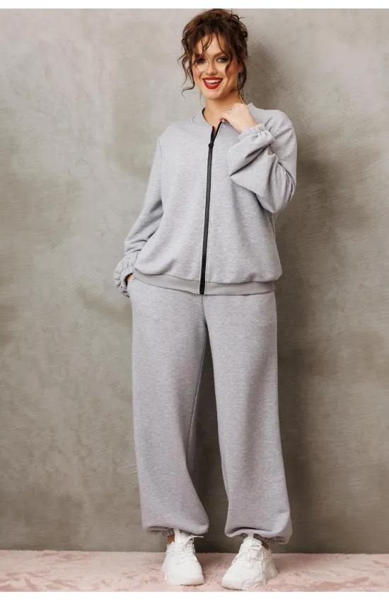 Костюм Anastasia 1317 серый меланж